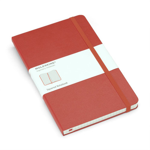 Moleskine Red Large Squared Notebook